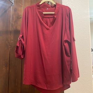 Boyfriend Tab Sleeve Blouse
